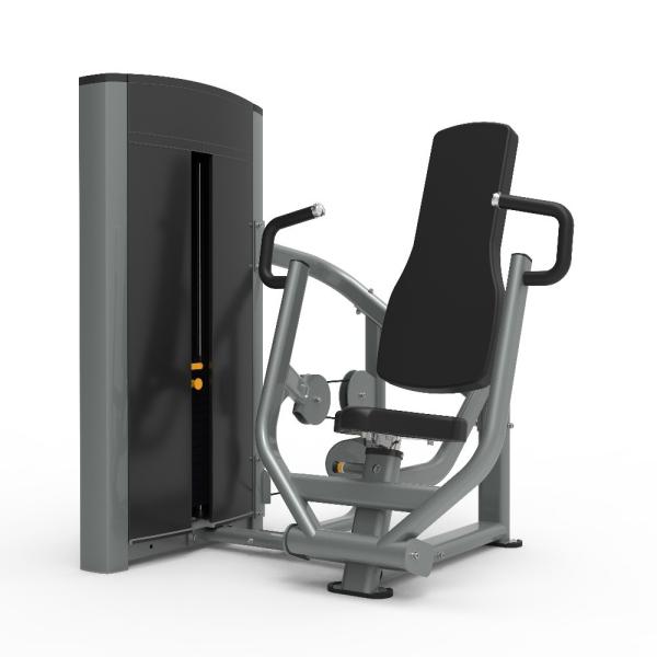 Steel Seated Chest Press Machine Pin Loaded Gym Equipment For Strength Training