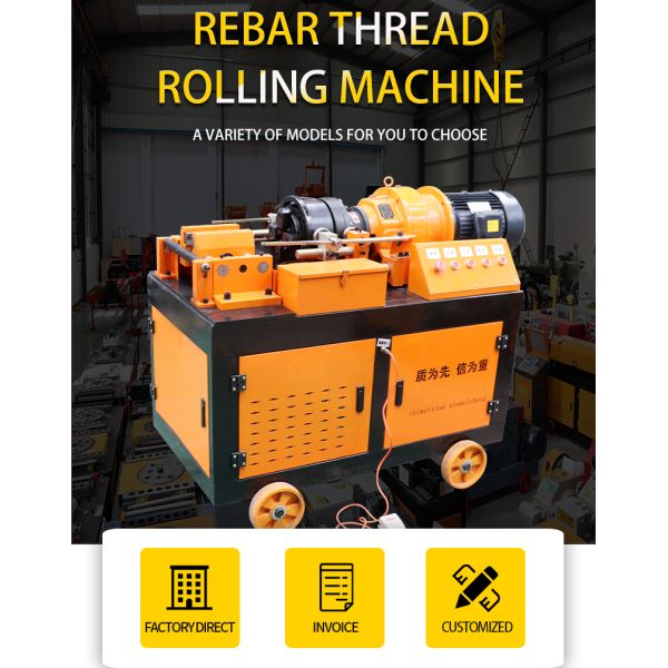 45mm Threading Machines Semi-Automatic Rebar Thread Cutting Machine with 360