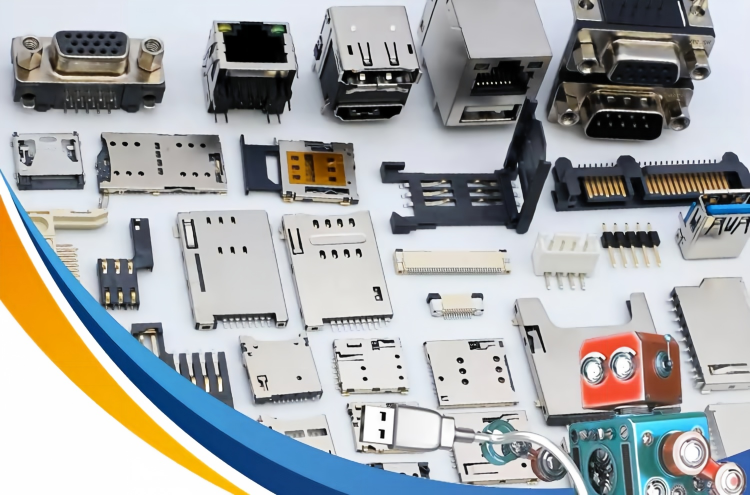 For DM3 Series 9P Pin Micro SD Card Connector Push-Push SMT T-Flash Type with External Welding SUS Shell for PCB Applications