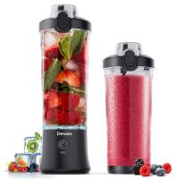 270 Watt para batidos e smoothies Blender à prova d'água USB recarregável com 20 oz BPA Free Blender Cups com tampa de viagem