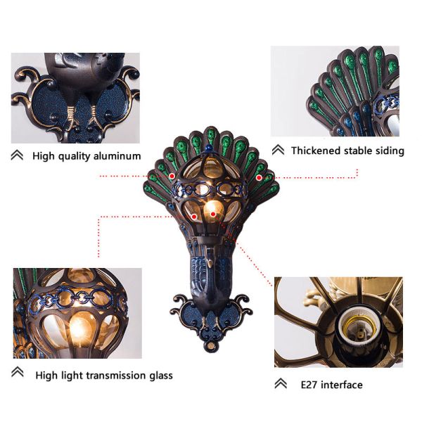 Wall lamp mirror front lamp LED wall lamp courtyard aisle courtyard wall outdoor waterproof wall lamp(WH-HR-66)