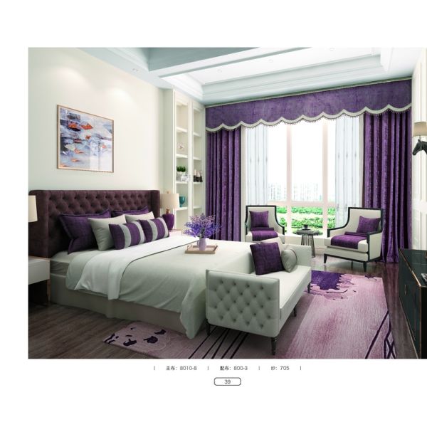 2021 new oriental blackout blue fabric tribal curtain jacquard luxury manual/motorized for home Low MOQ