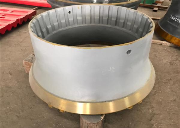 High Manganese Steel Cone Crusher Wear Parts Sand Casting Process For Mining Industrial