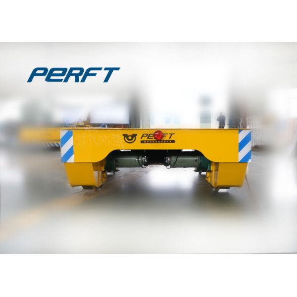Yellow Motorized Coil Transfer Car For Rolling Plant Galvanized Steel