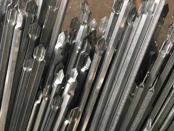 Pressed Spear Top Security Steel Fencing with Punched Tube Rails Garrison Security Fence Panels