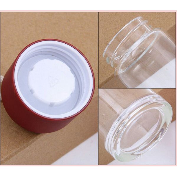 High Quality Glass Transparent Water Bottle 22*5.5cm Logo Customized