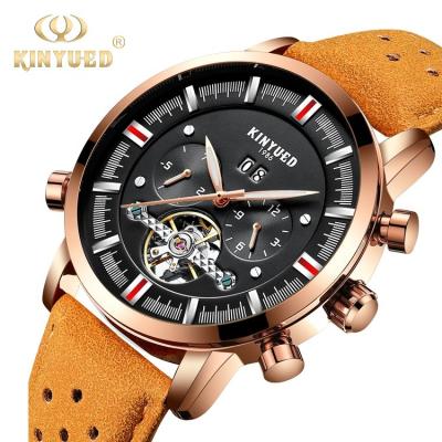Online Shopping free shipping luxury brand tourbillon leather men watches in wristwatches automatic mechanical watch