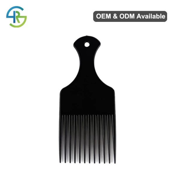 ABS Plastic Hair Pick Comb ODM Plastic Afro Pick For Curly Hair
