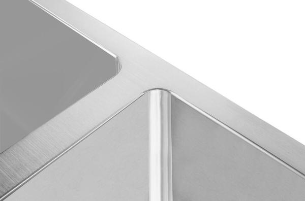 Dissipador de aço inoxidável escovado feito a mão, dissipador de 30 x de 18 Undermount com o 114/110 que acoplam-se