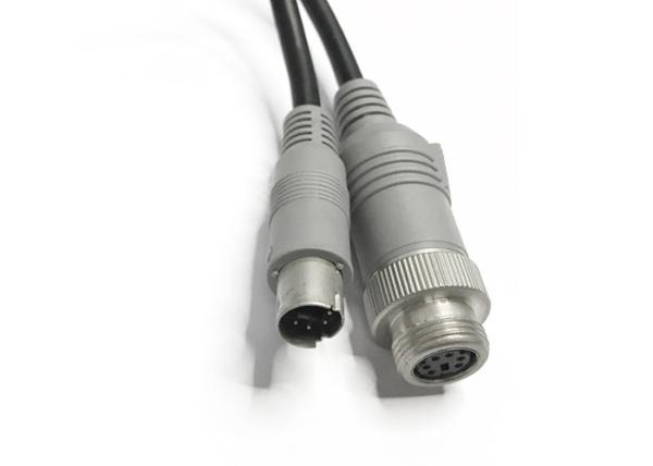 Waterproof 6 Pin Mini Din Male Female Electric Wire With Gold Plated Connector