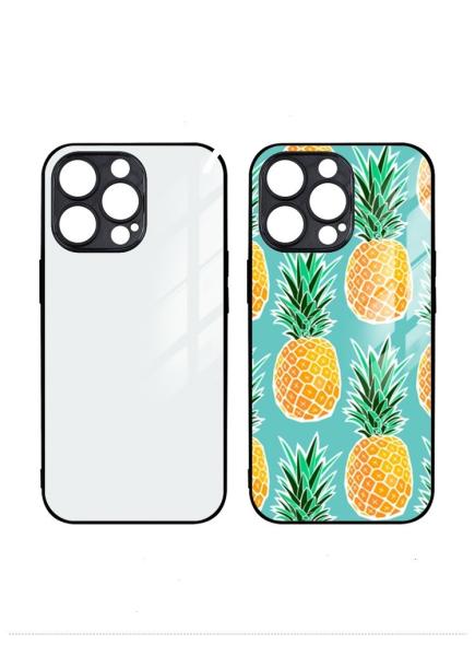 Blank 2D Sublimation Tempered Glass Phone Cases For IPhone 16 15 14 Pro Max Plus