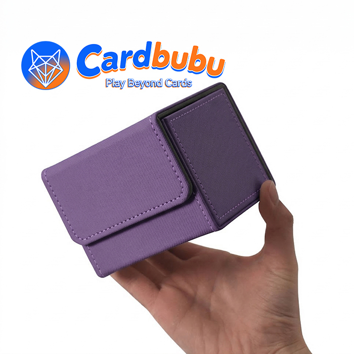 Magnetic Closure Leather Deck Box MTG TCG Card Horizontal Storage Organizer Case