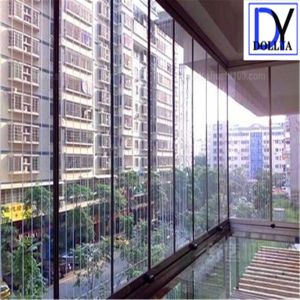 Modern Style Horizontal Opening Surface Mount Invisible Grille for Balcony Safety