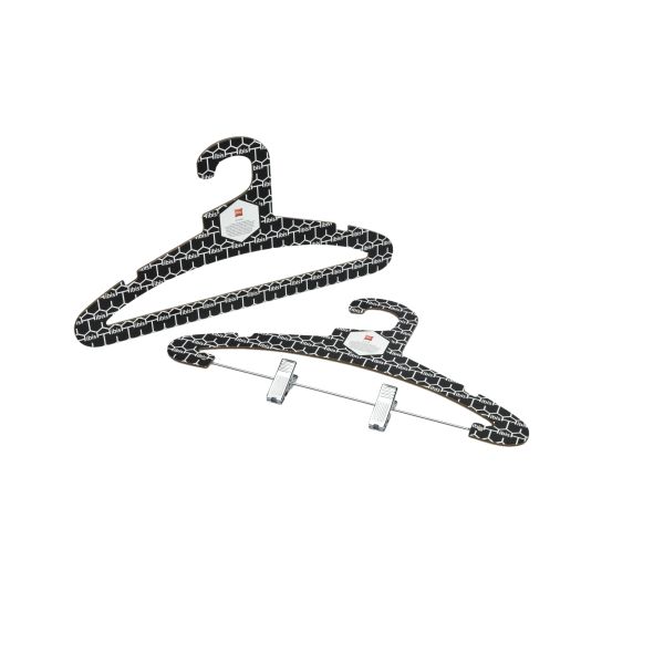 Offset Printing Recycled Paper Hangers With Metal Clips For Suits Jackets Coat Pants