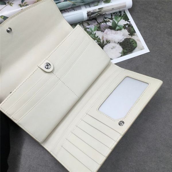 Authentic Exotic Crocodile Skin Women Long White Wallet Female Large Card Holders Genuine Alligator Leather Lady Clutch