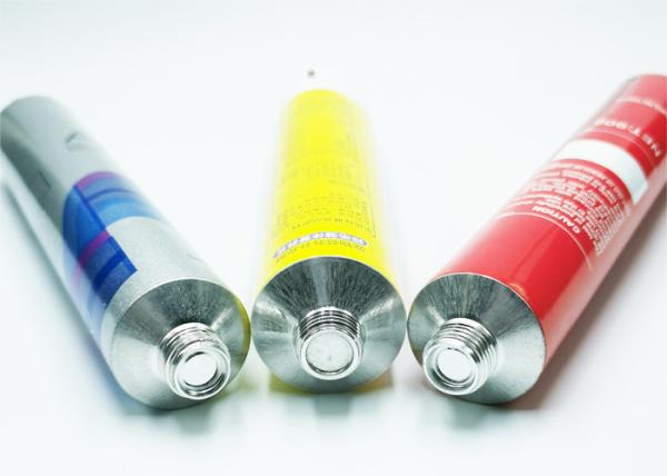 50-120ml Aluminium Cosmetic Tubes , Octagonal Shape Cap Metal Squeeze Tubes