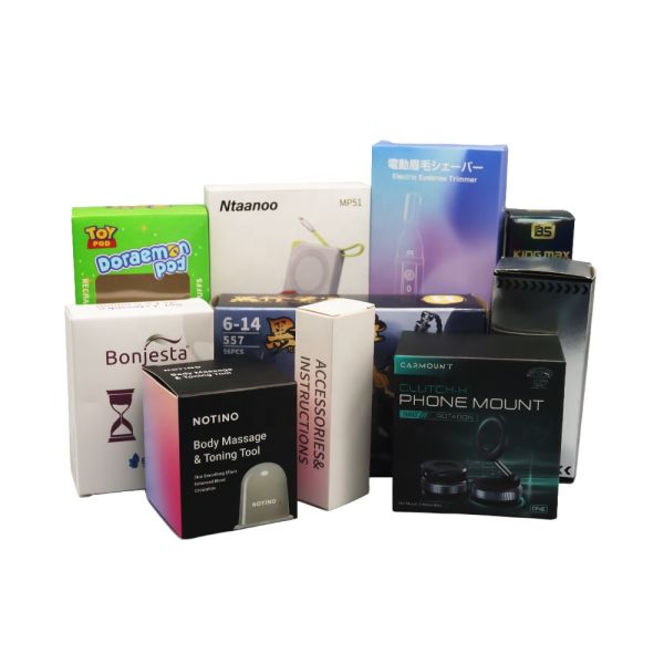 Eco-Friendly Recycled Ivory Board Paper Box with Transparency Lid for Custom Size Packaging