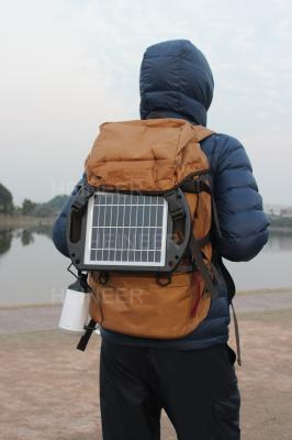 Portable solar power system with high lumen Samsung LED chips,5V 1A USB output