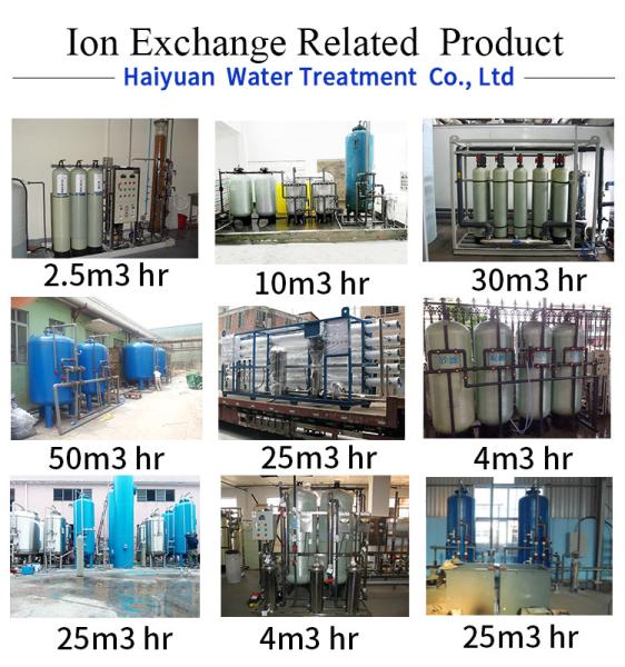 60HZ Deionized Water Systems , Mixed Bed Deionizer Bipass RO 1000LPH