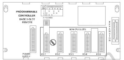 GE FANUC IC693CHS399, 5-Slot удаленное опорное плите, серия 90-30 PLCs