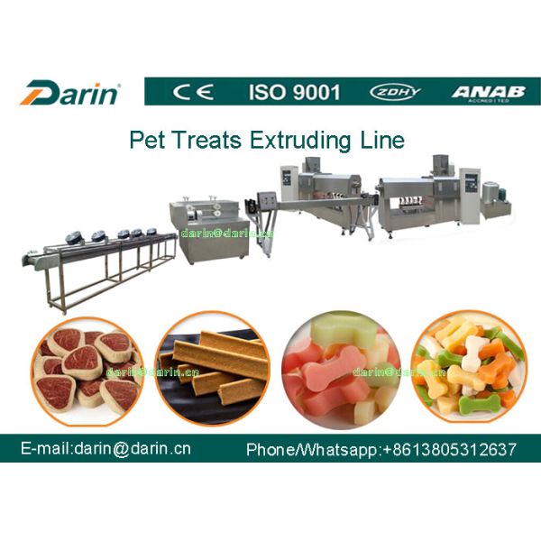Extrusor económico de la comida de perro casero del cuidado dental, maquinaria de alimento para animales