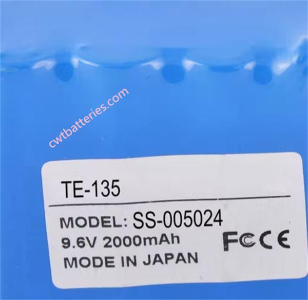 Batterie compatible Terumo TE-135 SS-005024 9.6V 2000mAh, couleur bleue, accessoires médicaux