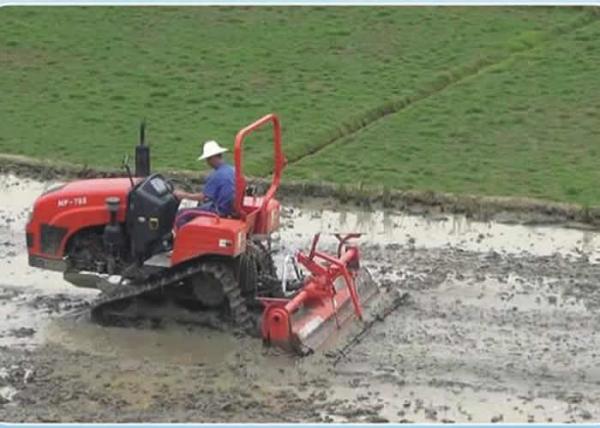 New 70HP Farm Crawler Track Tractor with Steering Wheel for Rice Paddy and Dry Field