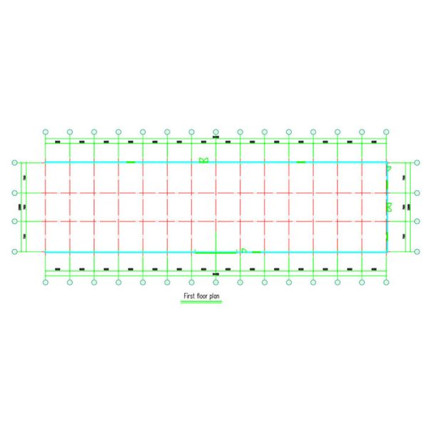 Полуфабрикат быстрая пядь конструкции зданий склада Odm стальная большая