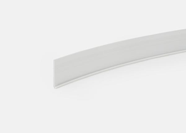Pearl White Color Making J Shape Plastic Trim Cap Waterproof 2.0 CM Shopping Mall Usage