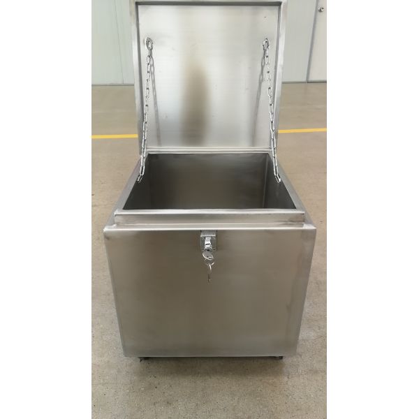 Нержавеющая сталь или стальные внутренние и наружные коробки водят материальные мобильные экраны/контейнеры радиоактивного изотопа