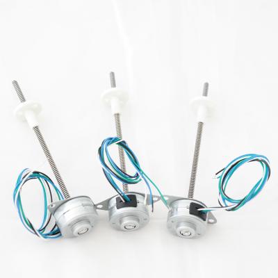 Motor passo-a-passo linear de 2 fases com parafuso de chumbo integrado de 25 mm para equipamentos médicos, controlo automático