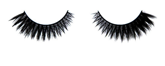 Professional Black Natural False Eyelashes With Synthetic Fibre