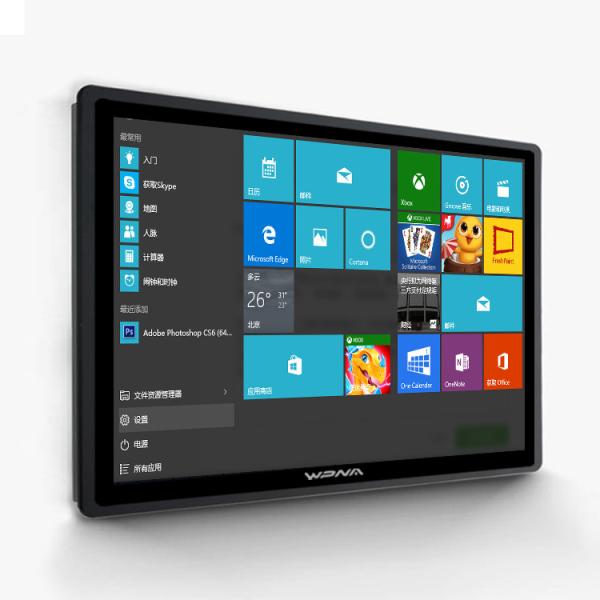 21.5 polegadas All In One Touch Screen Panel PC Desktop Computador com processador sem ventilador J1900
