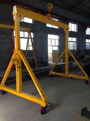 Guindaste de pórtico portátil da altura ajustável, guindaste de pórtico dobrável com 4 rodas