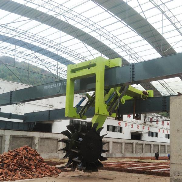 Straw Wheel Compost Turner Fermentation Compost Equipment 30m Width