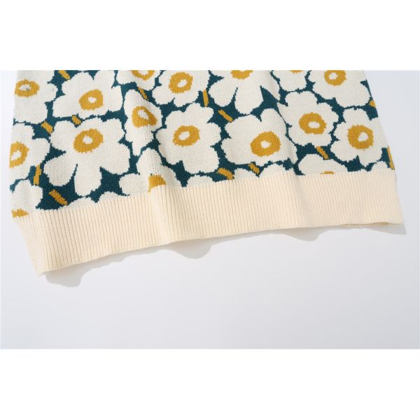 Флористические печатая Bespoke свитеры вокруг свитеров смеси полиэстера хлопка воротника