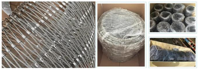 SS 304 316 Flexible Zoo Netting Monkey Cage Stainless Steel Wire Rope Mesh For Zoological Garden
