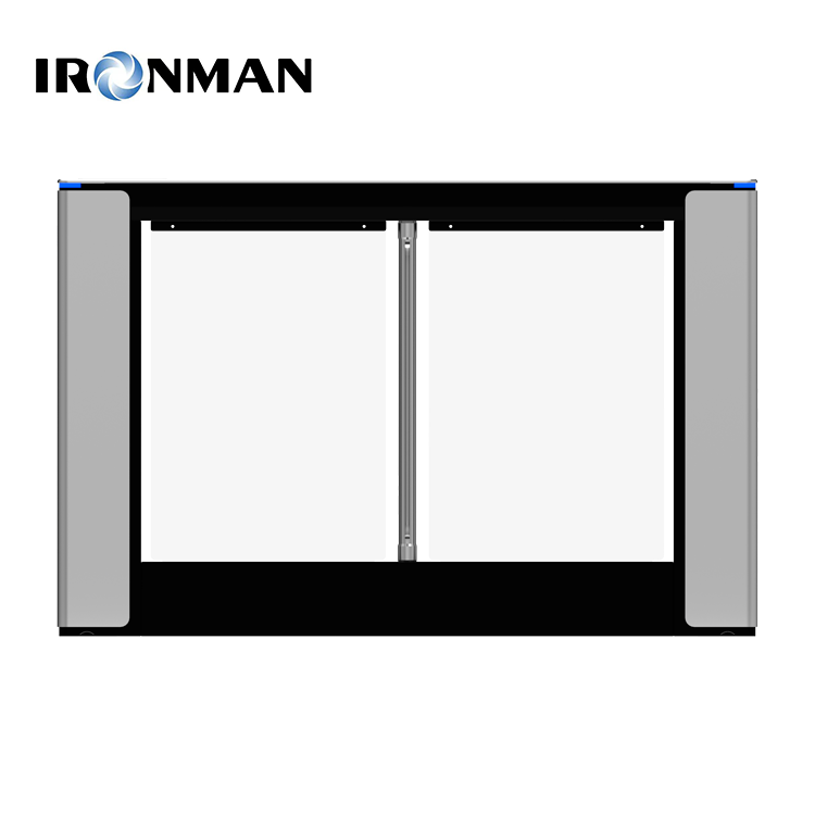 Waist High Swing Gate Turnstiles Entrance For Galvanized Steel Sheet Laser Logo For Public Toilets Gyms