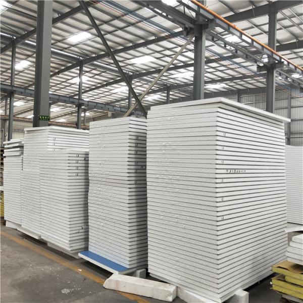 10kg EPS sandwich container house wall panel 1150-50-0.376mm greywhite steel sheet