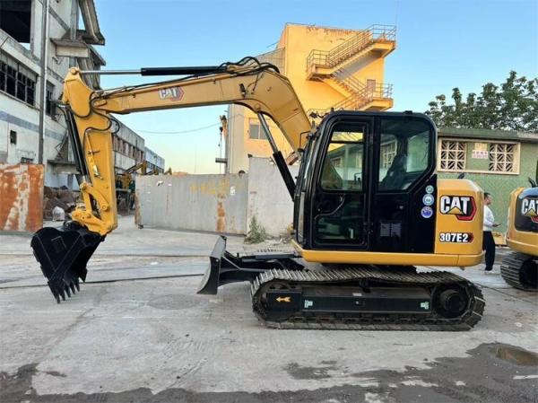 CAT 7トンの古用掘削機 Cat307E 307 307E2 470 作業時間のクローラーマシン