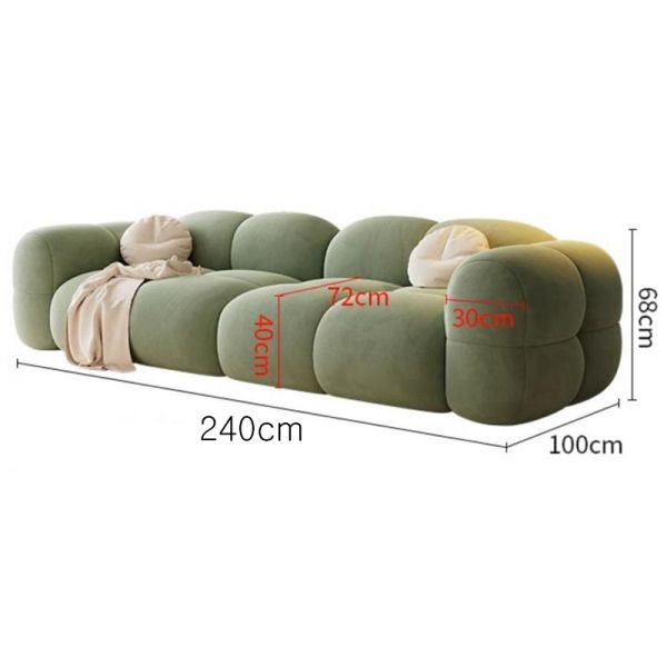 Bedroom Loveat Couch Sofa Fabric Sectional Style Small Futon Sleeper 3 Seater for Living Room