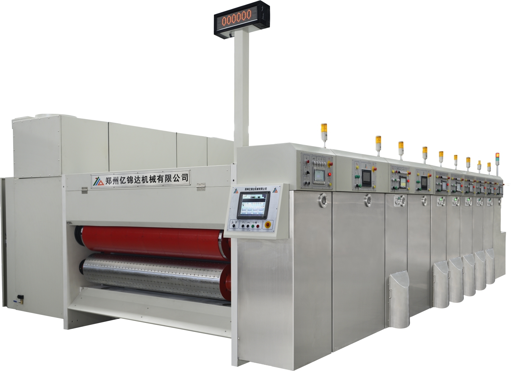 Automatic High Speed Flexo Printing Slotting Die Cutting Cardboard Machine