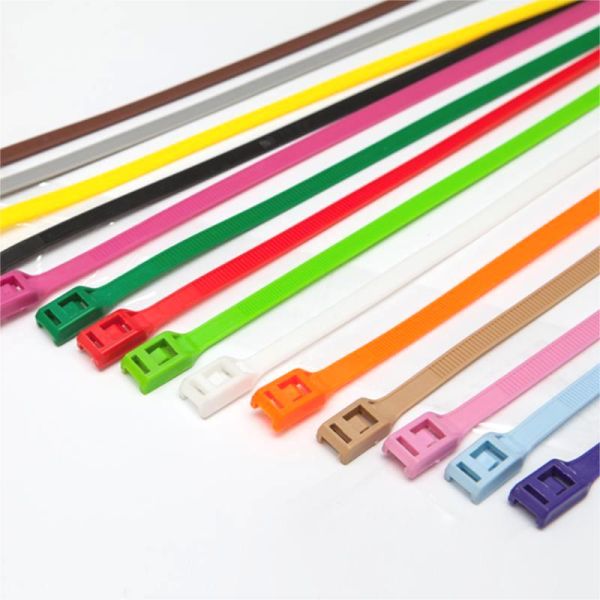 Nylon 66 Colour Cable Ties Releasable Multi Purpose For Bunding Wires