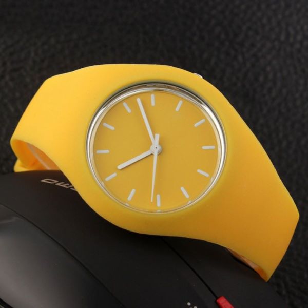 Digital Watch Silicone Rubber Band Silicone Rubber Watch Jelly Color Couple Watch