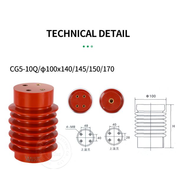 The DUWAI CG5-10Q 100×150 is high-voltage insulator sensor manufactured with epoxy resin. Alternative version: DUWAI CG5-10Q 95*170 Epoxy Resin Insulator, which serves as a high-voltage insulator sens