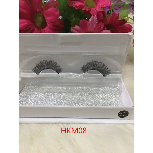 Natural Looking Individual Eyelashes Human Hair Soft Flexible Band For Lady Makeup