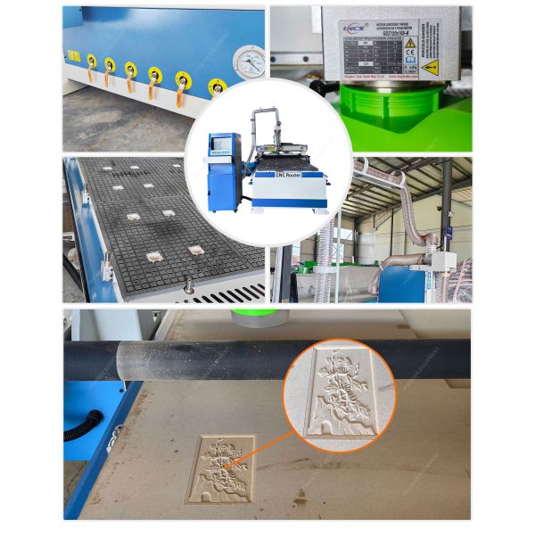 6kw Spindle Power Multi Head CNC Wood Carving Machine for Furniture and Acrylic Plastic