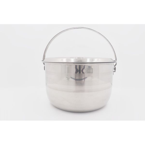 Cookware Set 27cm Stainless Steel Cooking Pot For Hiking