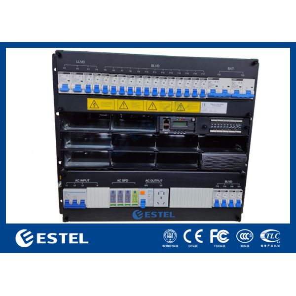 30kw 9U Rack Mounted Intelleigent Telecom Rectifier Power Distribution System with LLVD BLVD