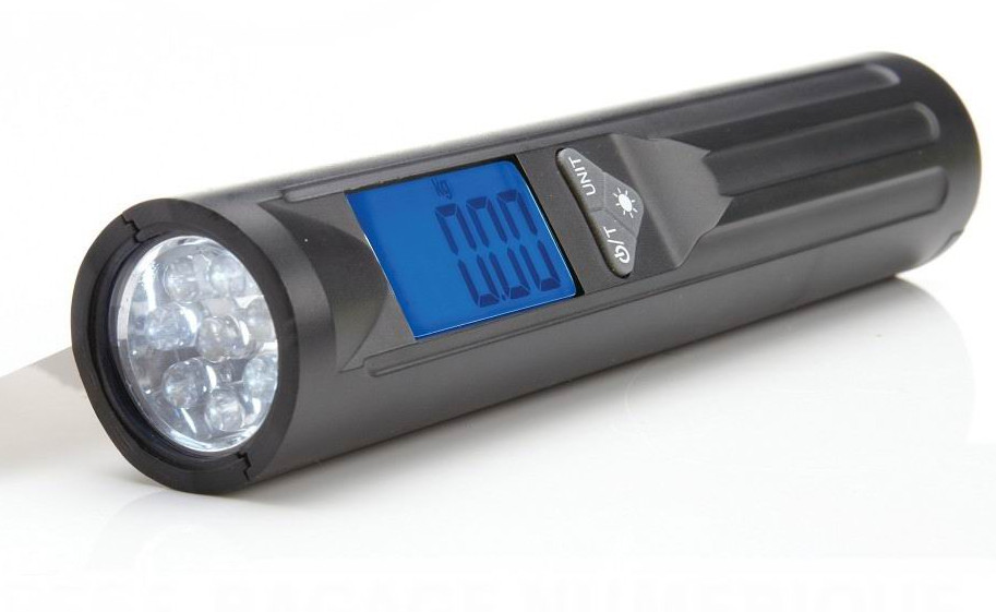 LED flashlight electronic luggage scale for 50kg*10g